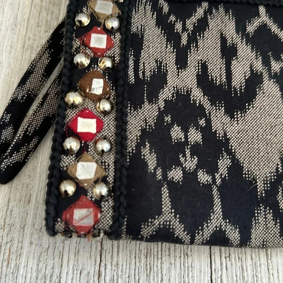 Zara Beaded And Embroidered Clutch/ Wristlet Mirror Pouch - Picture 7 of 7